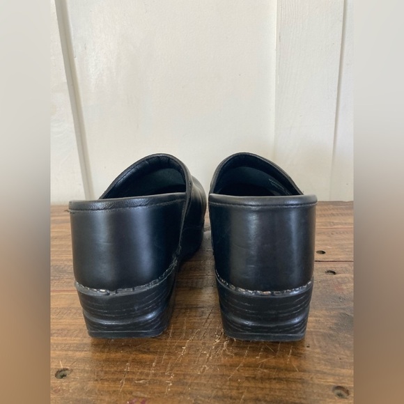 Dansko black leather professional nurses clogs shoes size EU 38 - Picture 3 of 11